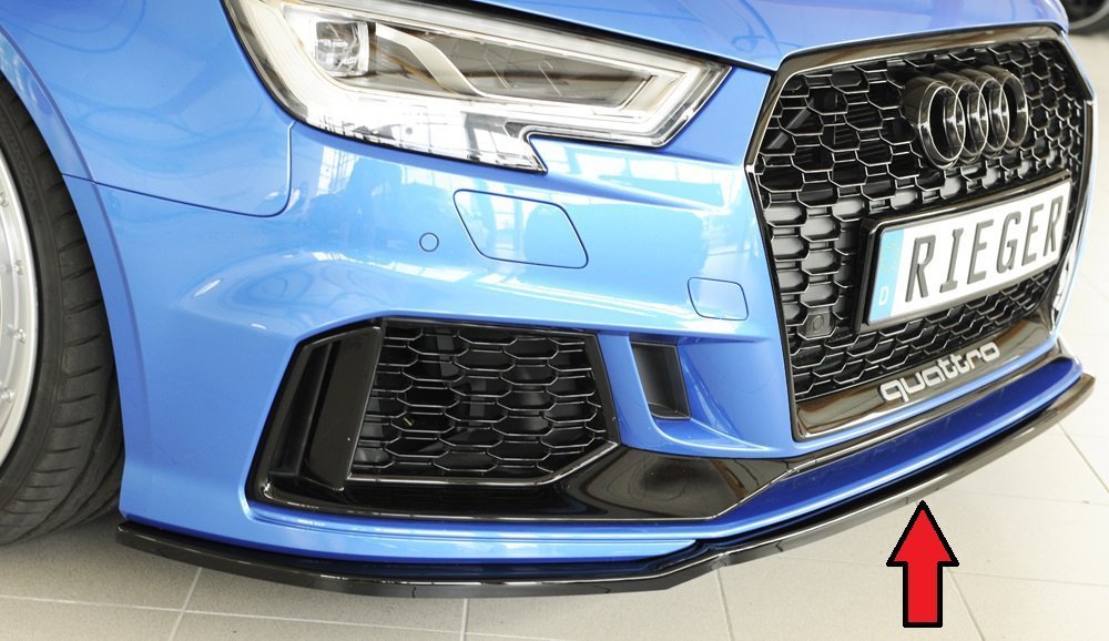 Rieger Spoilerschwert Audi RS3 8V für orig. RS3-Frontschürze